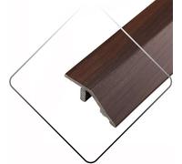 Rampe de seuil pour sols inégaux - Réducteur de hauteur pour bois et carrelage - 1020 mm de différence - Finition noyer noir - 120 cm