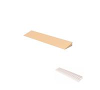 Rampe de seuil, rampe d'accès de porte, rampes légères et portables, for portes, escaliers et marches(High brown,100x20x4.5cm)