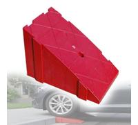 Rampe de Seuil, Rampe pour Fauteuil Roulant Matériau Plastique, Conception Emboîtable pour Scooter, Vélo, Chariot(Red,20x12cm/7.9x4.7in)