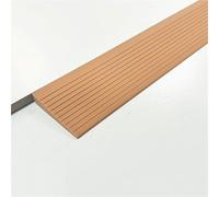 Rampe de Seuil Trottoir Découpable Caoutchouc Rampe Accès Fauteuil Roulant Antidérapante Bande Adhésive Double Face for Entrée Porte Salles de Bain(Brown,0.9m-1cm rise)