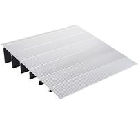 Rampe de seuil VEVOR 69 x 86,4 x 15,2 cm Rampe pour fauteuil roulant 362,8 kg de capacité de charge Rampe d'accès en alliage d'aluminium Rampe de trottoir conception modulaire Rampe de seuil antidérap