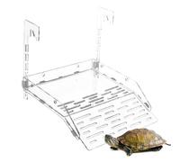 Rampe de tortue en acrylique - Bac à rampes pour reptiles - Plateforme de repos transparente pour tortues - Convient pour différentes rampes d'escalade de lézard - Accessoires d'habitat polyvalents