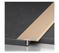 Rampe de transition en T pour portes, salon, cuisine, plancher en métal, seuil de porte en aluminium, coutures plates, noir, argenté, doré, 114,3 cm