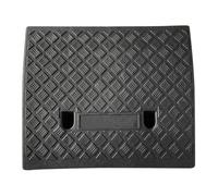 Rampe de trottoir en PVC - 50 x 40 x 17 cm - Rampe de seuil de porte - Rampe en caoutchouc - Aide à l'entrée - Rampe en caoutchouc pour marches d'une hauteur de 17 à 20 cm - Pour allée, trottoir, moto