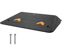 Rampe de trottoir Rampe de seuil en caoutchouc - Rampe de seuil de porte 90,2x53,34x8,9cm - Rampe pour trottoir et seuil de porte