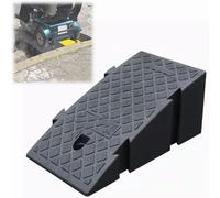 Rampe de véhicule portable pour fauteuil roulant - Rampe mobile pour supermarché, entrée, garage, entrée - Rampe d'entretien - Rampe d'entretien - Noir - 25 x 27 x 7 cm