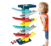 Rampe De Voiture De Piste De Course - Jouet De Rampe De Voiture en ABS, Ensemble De Piste De Voitures Jouets pour | Pistes De Course À Assembler Soi-même pour Mini Voitures, Jouet Éducatif De