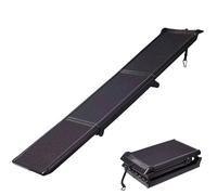 Rampe de Voiture pour Chien adaptée aux Voyages, marches Pliables de 180 cm pour Animaux de Compagnie, légères, antidérapantes, se rangent en 69x42x21 cm, fonctionnent à l'intérieur et à l'extérieur