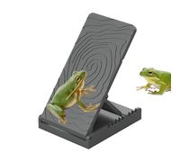 Rampe d'escalade pour tortue - Rebord de roche pour terrarium - Accessoires de terrarium pliables pour lézard se reposant jouer nourrir les serpents, grenouilles, tritons, caméléons de tortue