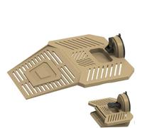 Rampe d'escalade pour tortue, reptile, quai de repos amovible pour tortues, quai stable pour réservoir de tortue avec zone d'alimentation, ventouse pour tortue, grenouilles, crabes