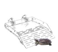 Rampe d'escalade pour tortues, quais pour le soleil | Rampe d'escalade en acrylique transparent - Plateforme pour tortue avec ventouse, terrasse solaire pour reptiles pour grenouilles et bernards