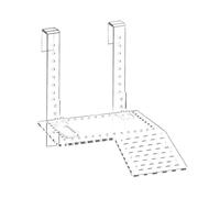 Rampe d'escalade réglable pour tortue, plate-forme flottante transparente