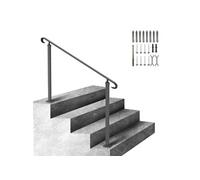 Rampe d'Escalier 3 Marches 140cm Reglable 48cm Angle 0-52,8 Degrés