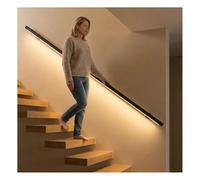 Rampe D'escalier À Fixation Murale Avec Éclairage LED, Moderne En Alliage D'aluminium Pour Escaliers Intérieurs, Hall D'entrée Et Couloirs(100cm)