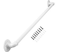 Rampe d'escalier antidérapante en fer forgé blanc pour marches intérieures et extérieures, main courante sûre pour personnes handicapées, personnes âgées et enfants, 70 cm