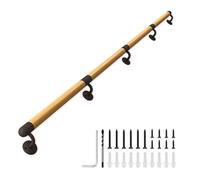 Rampe d'escalier de 30 cm ~ 600 cm - Mains courantes en bois pour marches extérieures, rampe d'escalier antidérapante de sécurité pour maison, jardin, couloir, lofts, terrasse(120cm)