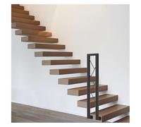 Rampe d'escalier décorative en forme de U, montage latéral, moderne et Simple, for hôtel familial, Villa, pont de grenier(Svart,90cm)