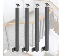 Rampe d'escalier d'intérieur - Broches métalliques élégantes pour une sécurité accrue sur les escaliers, les terrasses et les porches - Design moderne durable pour la mise à niveau de la décoration de