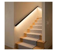 Rampe D'escalier D'intérieur, Main Courante Murale Avec Éclairage LED - Lumière Chaude 3000 K, Moderne En Alliage D'aluminium Barrière De Sécurité Pour Maison/loft/couloir(120cm)
