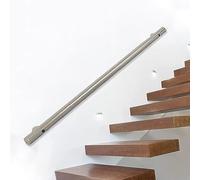 Rampe d'escalier en acier inoxydable, rampes en métal pour escaliers extérieurs et intérieurs - 1 m, 1,5 m, 2,5 m, 3 m, 3,5 m, rampe d'escalier, main courante, tige de support de sécurité ( Size : 210