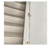 Rampe d'escalier en acrylique transparent personnalisable, longueur de 1,6 à 20 pieds, robuste, for l'intérieur et l'extérieur.(Gold Bracket,1.6ft)
