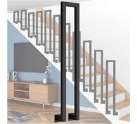 Rampe D'Escalier En Fer Forgé Pour Marches Extérieures -Rt de Rampe de Sécurité Antidérapant Pour Couloir de Loft, Rampe En Forme de Montage Latéral/U S-4 Pcs/60Cm/23.6 in
