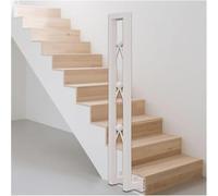Rampe d'escalier en forme de U - Fer forgé blanc pour loft, cave, garage - 65 cm avec accessoires - Protection de sécurité durable