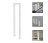 Rampe d'escalier en forme de U - Hauteur intérieure : 90 cm - Blanc