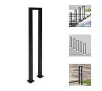 Rampe d'escalier en forme de U - Hauteur intérieure : 90 cm - Noir