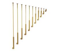 Rampe d'escalier en L, Montants de Montage du Sol au Plafond, Garde-Corps antidérapants, piliers de séparation pour balcons, Appartements, Villas, greniers, porches (140 cm)