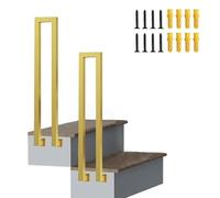Rampe D'Escalier En Métal Pour Marches Extérieures, Compatible Avec 1 Marche, Rampe D'Escalier Murale En Fer Forgé, Kit de Garde-Corps Pour Marches En Béton Et Ciment/D/1.6Ft/50Cm