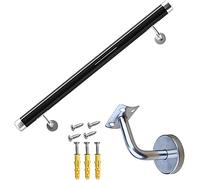 Rampe d'escalier en PVC antidérapant avec supports de fixation murale, 5,6 m - Parfait pour la sécurité et le style dans la maison et le jardin