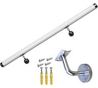 Rampe d'escalier en PVC antidérapant avec supports de fixation murale, 5,6 m - Parfait pour la sécurité et le style dans la maison et le jardin