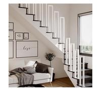 Rampe D'escalier en U, Rampe Décorative pour Grenier, Garde-Corps Antidérapant, Accoudoir pour Escalier, Jardin, Grenier, Couloir(Blanc,55CM/1.8FT)