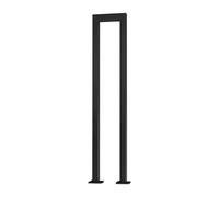 Rampe d'escalier en U | Rampe en Fer forgé Noir pour marches intérieures et extérieures | Rampe de sécurité pour terrasse, Jardin, Garage, Porche(35cm)