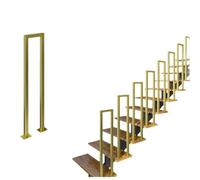 Rampe d'escalier, Garde-Corps rectangulaire Simple, Rampe en Forme de U pour escaliers intérieurs, Rampe d'escalier Moderne en métal forgé(85x20 cm/33.46x7.87 in)