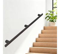 Rampe d'escalier industrielle Main courante pour intérieur extérieur | Main courante murale pour rampe d'escalier 60 cm 80 cm 1 m 1,5 m 2 m 2,5 m 3 m(240cm)