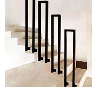 Rampe d'escalier intérieure en forme de U, main courante en forme de U, balustrade d'escalier - Montage latéral - Rampe extérieure moderne pour l'intérieur et l'extérieur, villas et couloirs (35 cm,