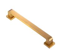 Rampe D'escalier Intérieure et Extérieure Accoudoirs en Acier Inoxydable Épaissi avec Base Large et Sûre Barre Antidérapante Pour Marches, Porche, Couloir(Gold,60cm)