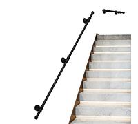 Rampe d'escalier intérieure et extérieure, kit de balcon, barre d'appui d'assistance, support de garde-corps en fer forgé, longueurs de 800 mm à 4 m, solution de sécurité de style industriel