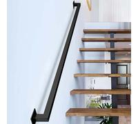 Rampe d'escalier - Main courante en fer forgé durable pour des marches sécurisées intérieures et extérieures, idéales pour les couloirs, villas, lofts, sous-sols