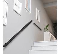 Rampe d'escalier moderne à fixation murale, 2 m/1 m, antidérapante, en acier inoxydable, pour intérieur/extérieur, prise sûre pour l'escalade et la descente en toute sécurité