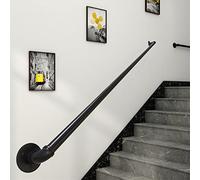 Rampe d'escalier moderne en fer forgé - 4,5 m intérieur/extérieur il pour escaliers industriels et solutions de sécurité - Élégant et facile à installer