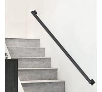 Rampe d'escalier moderne en fer forgé pour intérieur et extérieur - Kit complet pour escaliers - Design durable pour plus de sécurité et de style.