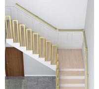 Rampe d'escalier moderne en métal 30600 cm Fixation murale pour intérieur/extérieur Idéal pour les hôpitaux salles de bains patios Finition dorée élégante (taille : 90 cm)
