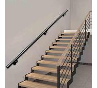 Rampe d'escalier moderne - Kit complet | Main courante d'escalier pour montage mural intérieur et extérieur | Rampes de 32 mm de diamètre en fer forgé(600cm)
