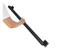 Rampe d'escalier moderne noire - Tube carré en fer forgé pour intérieur/extérieur 330 cm