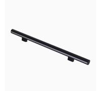 Rampe d'escalier Murale à LED en métal Industriel, idéale for Couloir, loft, Porche, Rampe d'escalier Moderne(Black-b,13.1ft/400cm)