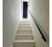 Rampe d'escalier murale de 1 à 20 pieds - 60cm 80cm 1m 1.5m 2m 240cm 300cm 3.6m 4.2m 4.5m 540cm 6m main courante pour escaliers avec supports, barre de sécurité pour couloir(480cm)
