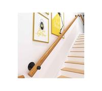 Rampe d'escalier murale en bois massif pour escalier intérieur, rail de transition à montage latéral, avec barre pour un soutien sûr
